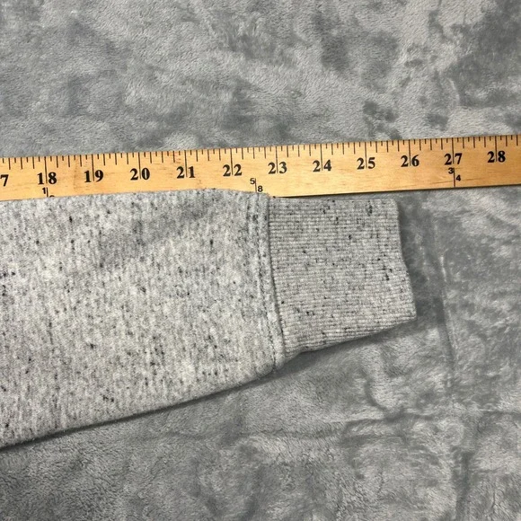 Carhartt Hoodie Women XS Grey Relaxed Fit Logo Sleeve Graphic Sweatshirt - Picture 13 of 13